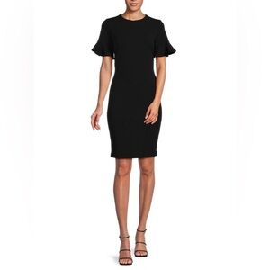 Calvin Klein Black Sheath Dress - Size 8